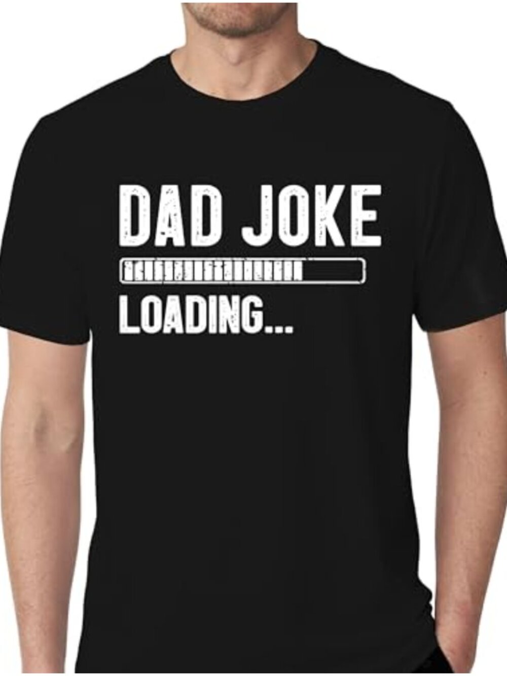 Funny Dad Joke Loading Novelty Tee Men's Cotton T-Shirt